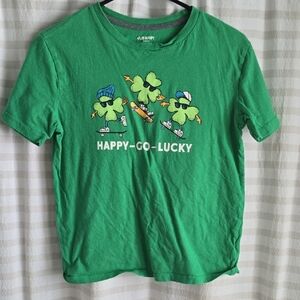 Green Kids Shirt with Fun Graphic